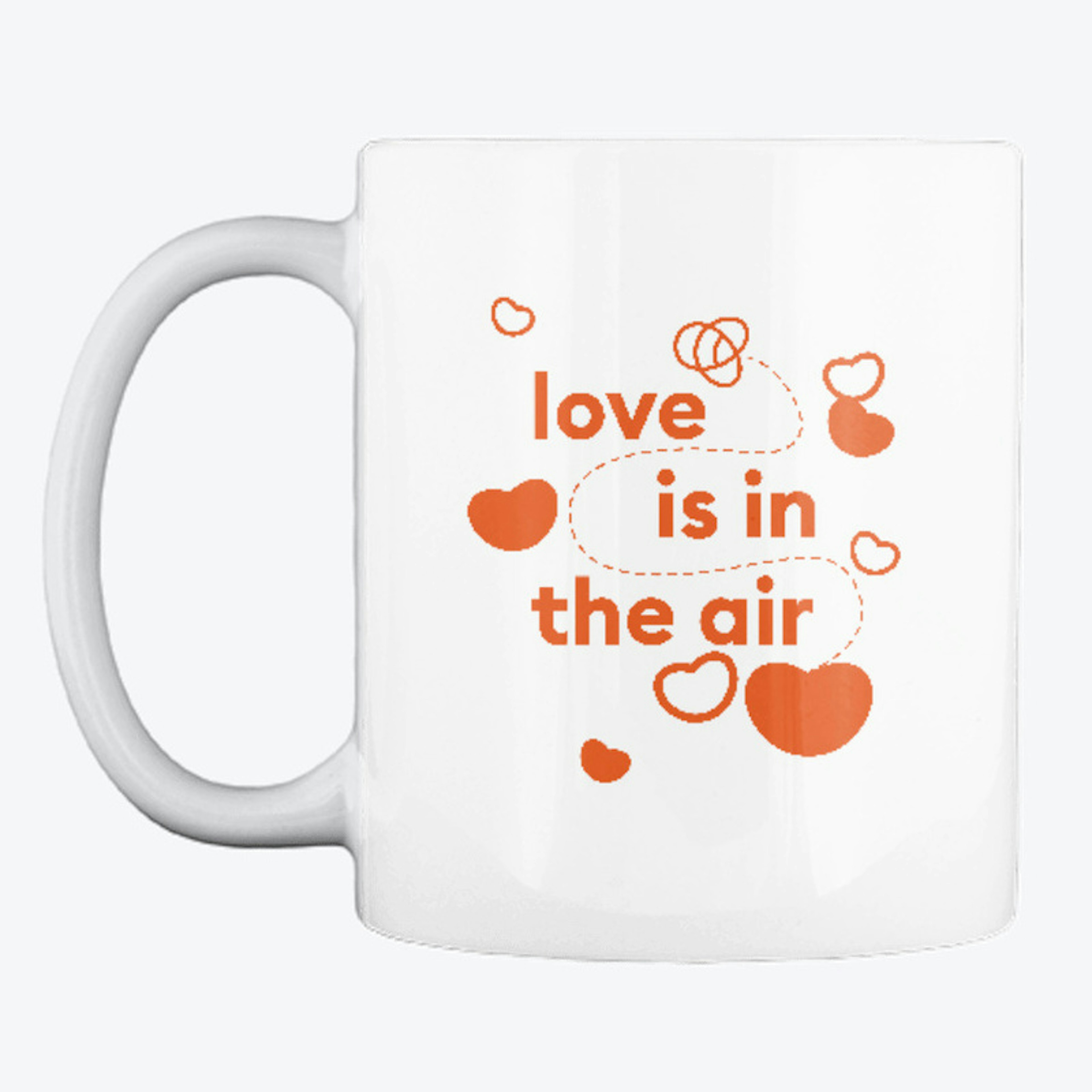 Love Is In The Air White Mug